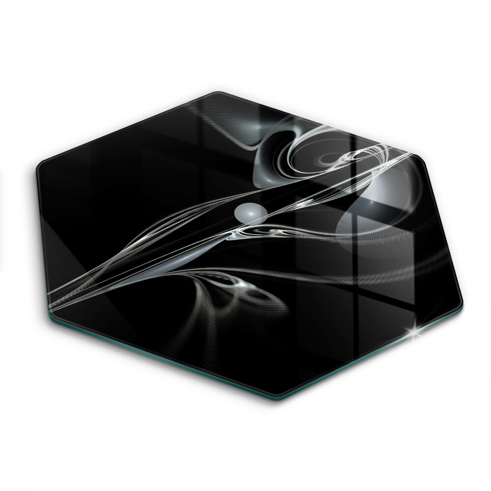 Tocător sticlă hexagonal Abstracție modernă