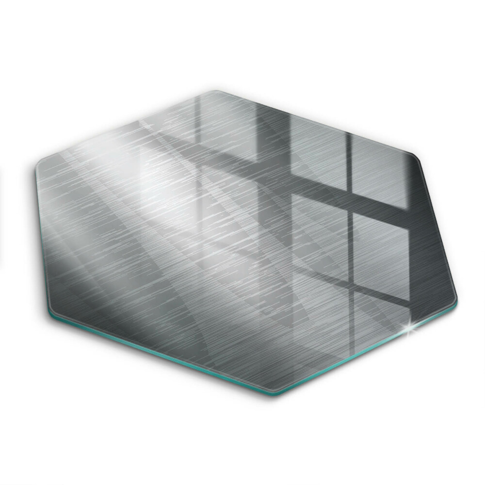 Tocător sticlă hexagonal Textură metalică