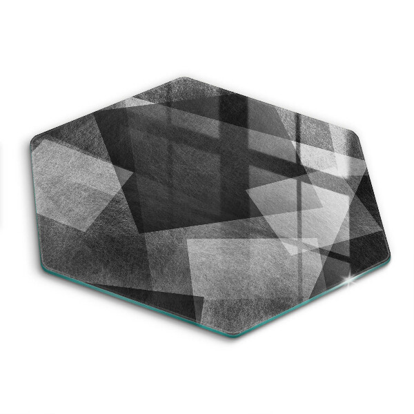 Tocător sticlă hexagonal Abstracție geometrică