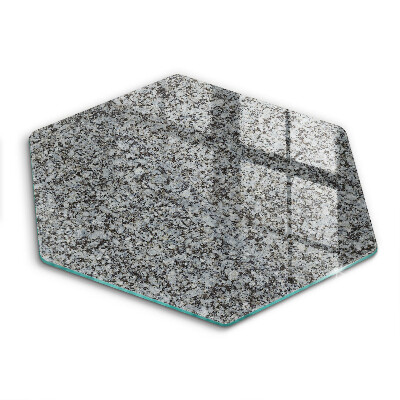 Tocător sticlă hexagonal Textură de piatră