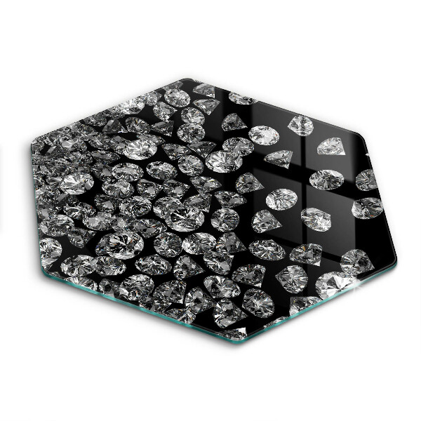 Tocător de bucătărie în formă de hexagon Diamante strălucitoare
