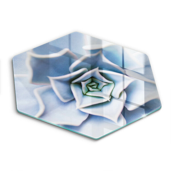 Tocător de bucătărie în formă de hexagon Floare de plantă