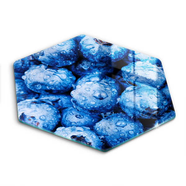 Tocător sticlă hexagonal Afine suculente