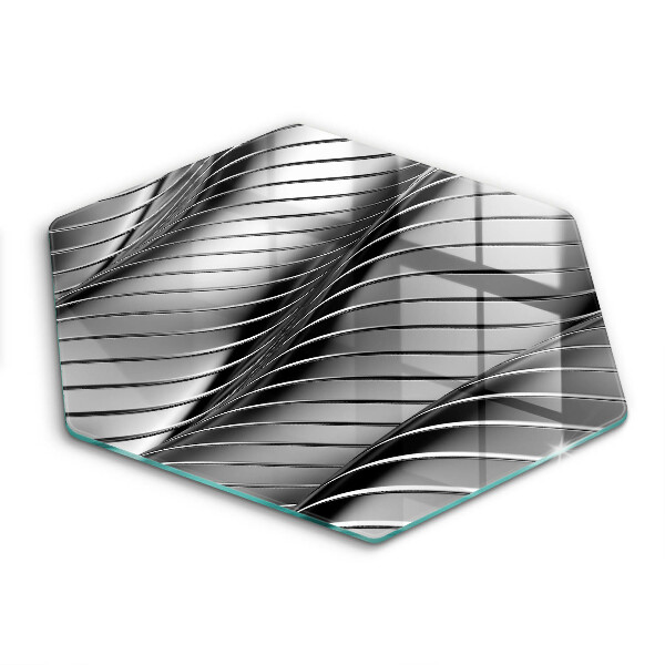 Tocător sticlă hexagonal Structură metalică 3D