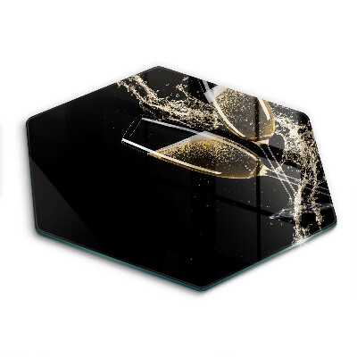 Tocător sticlă hexagonal Pahare de șampanie