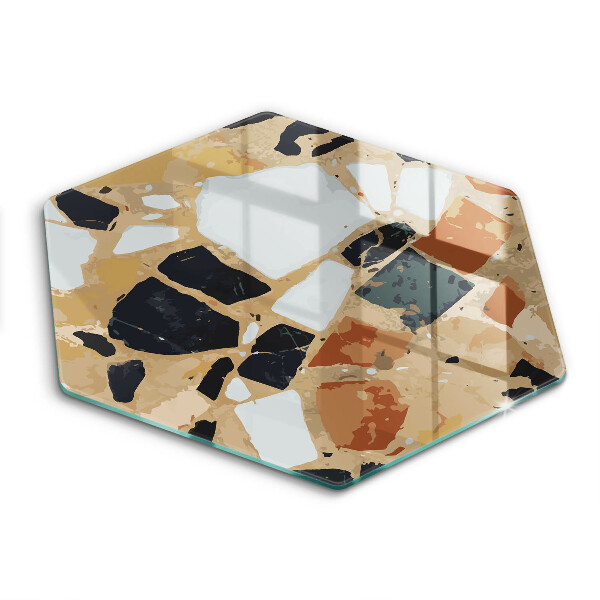 Tocător de bucătărie în formă de hexagon Placă de pietre decorative