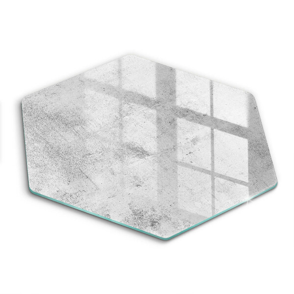 Tocător din sticlă hexagonal Textură de beton