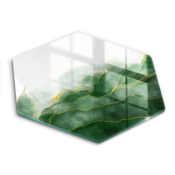 Tocător sticlă hexagonal Natura abstractă