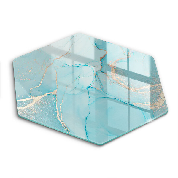 Tocător de bucătărie în formă de hexagon Piatră abstractă