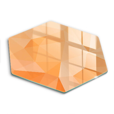 Tocător sticlă hexagonal Fundal geometric