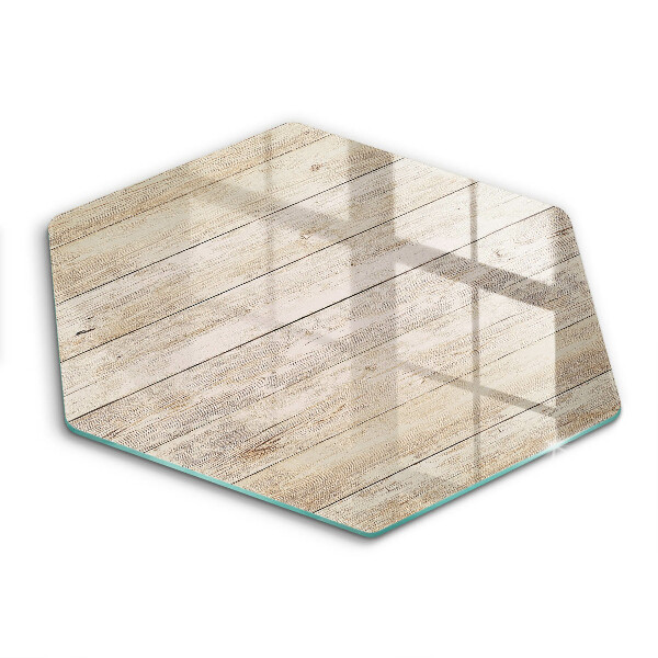 Tocător sticlă hexagonal Scânduri de lemn