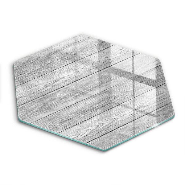 Tocător de bucătărie în formă de hexagon Scânduri vechi de lemn