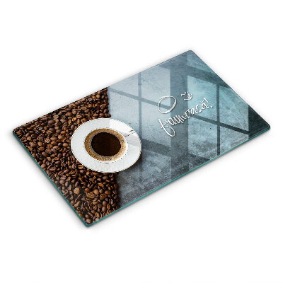 Tocător de bucătărie O cană de cafea, O zi bună!