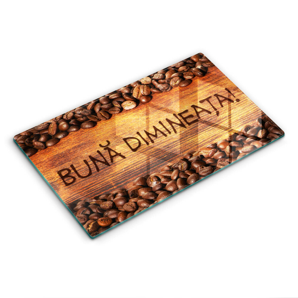 Tocător de bucătărie Boabe de cafea, Bună dimineața!