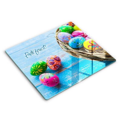 Tocător din sticlă Paște Fericit! 60x52cm