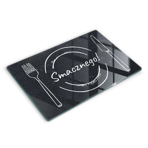 Tocător sticlă Inscripție: Savurați cafeaua!