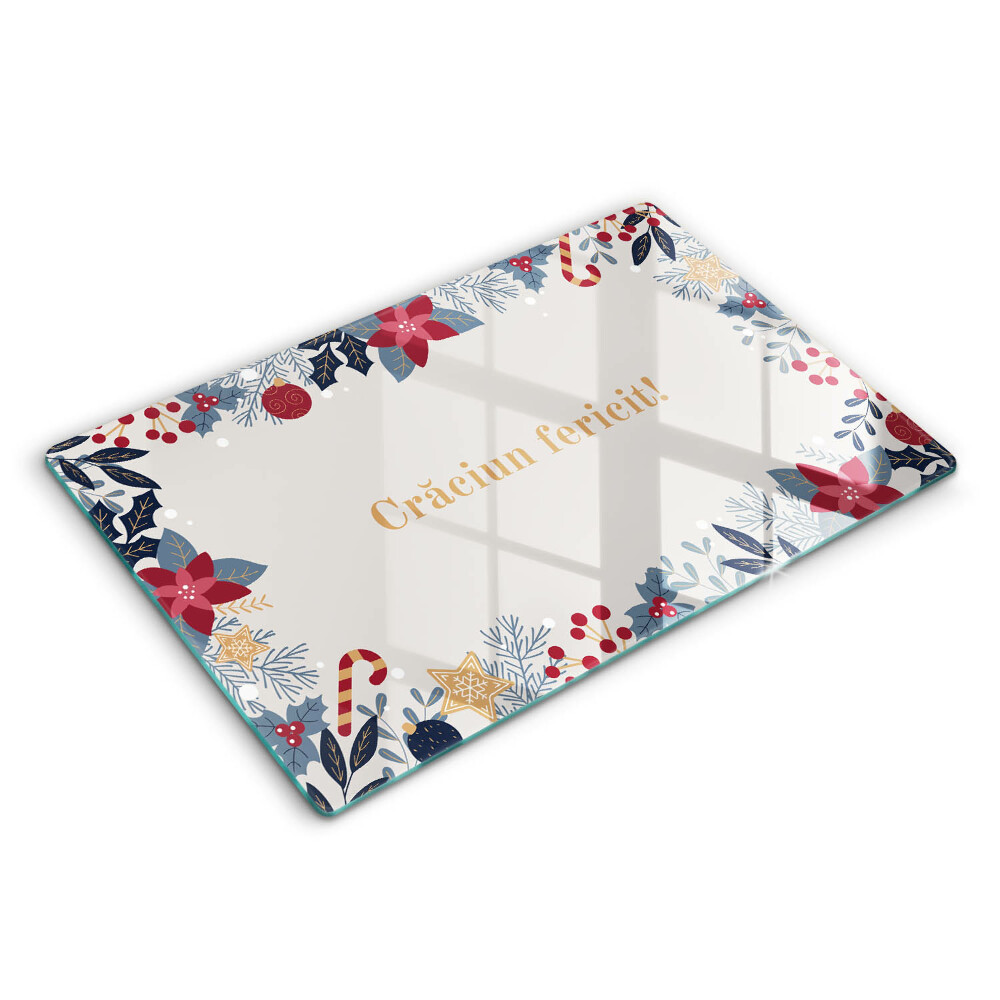 Tocător sticlă Crăciun: Crăciun Fericit!