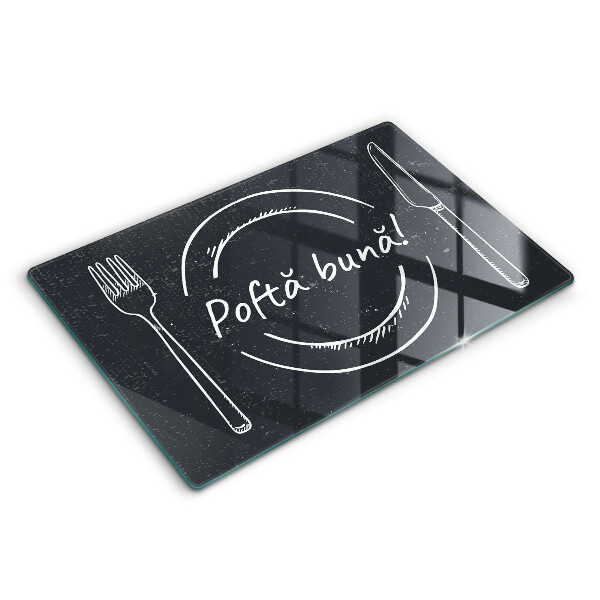 Tocător sticlă Poftă bună!