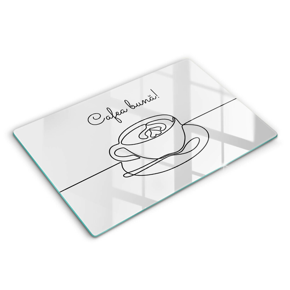 Tocător sticlă Cafea, Poftă bună la cafea!