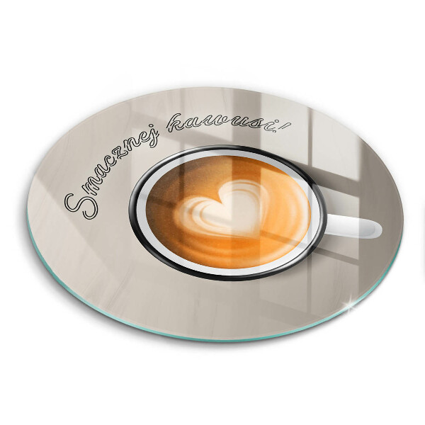 Inscripție: Savurați cafeaua Rundă tocător de bucătărie