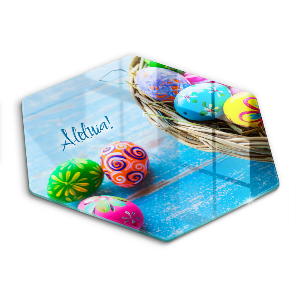 Tocător de bucătărie hexagonal Aleluia de Paște!