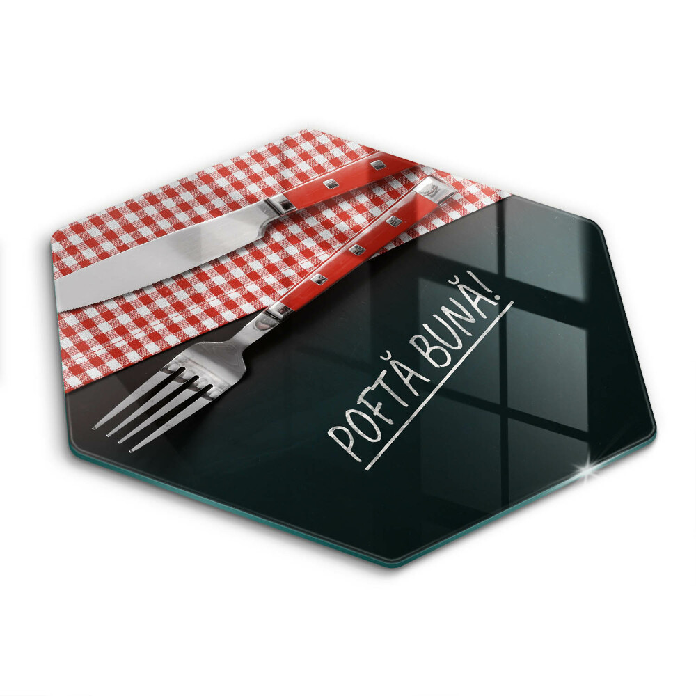 Tocător de bucătărie hexagonal Poftă bună!