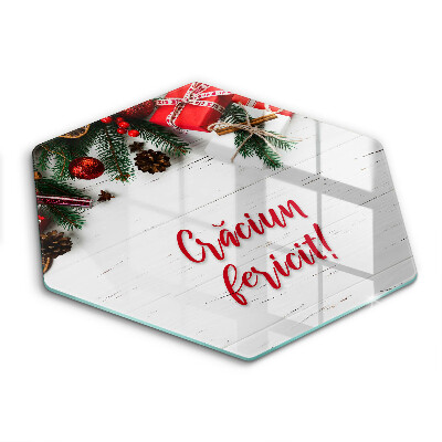 Tocător de bucătărie hexagonal Sărbători Fericite!