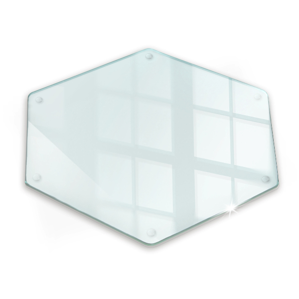Tocător sticlă transparent h40 cm