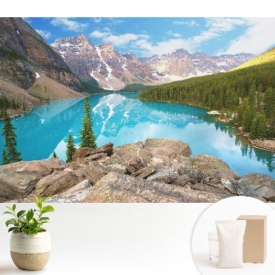 Panoramă montană a lacului