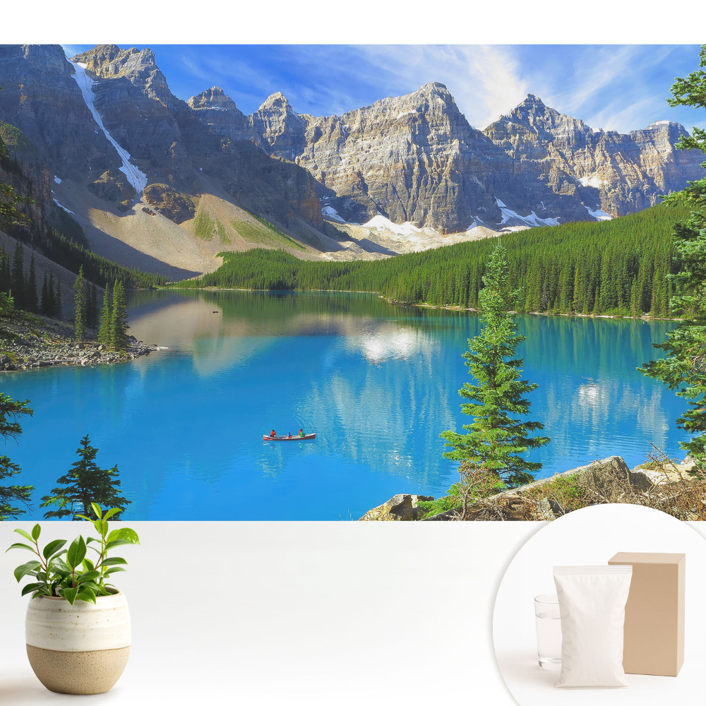 Munți, lac, verdeață, armonie