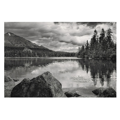 Peisaj montan cu lac și copaci