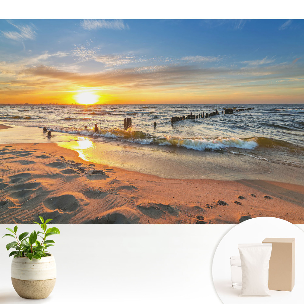 Apus de soare peste mare