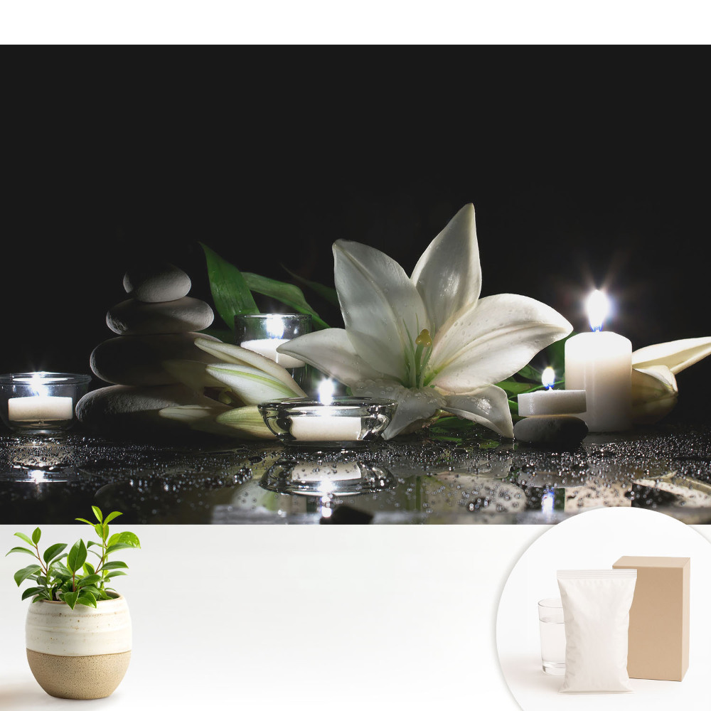 Crini cu pietre și lumânări