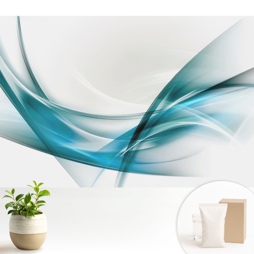 Linii abstracte și valuri de nuanță albastră