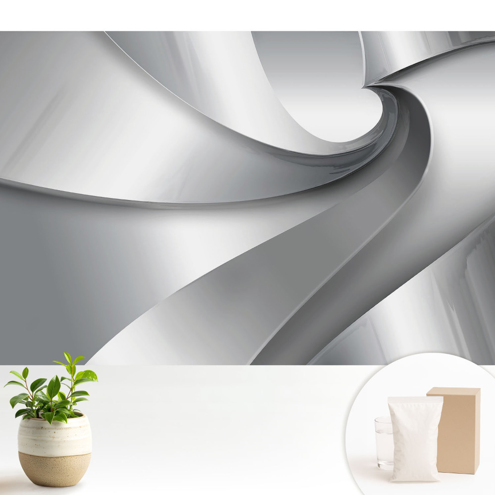 Spirale moderne, dinamice, în nuanțe de gri