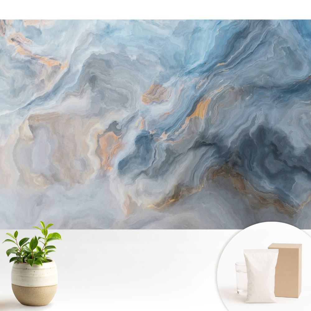 Valuri abstracte albastre și gri