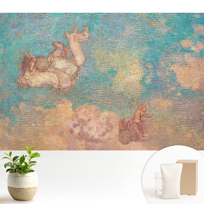 Cai luxoși pe fundalul norilor