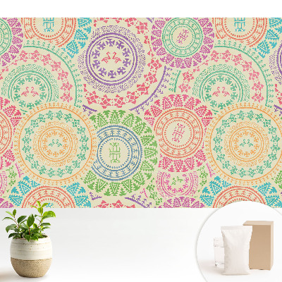 Mandale în stil boho în culori pastelate