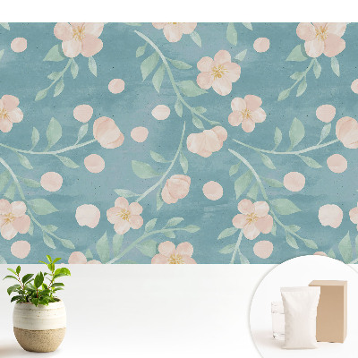 Flori și frunze în nuanțe pastelate