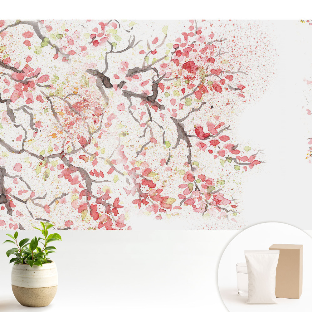 Acuarelă florală lejeră a naturii