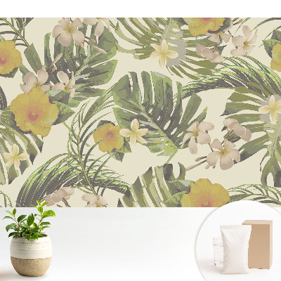 Frunze tropicale, flori exotice