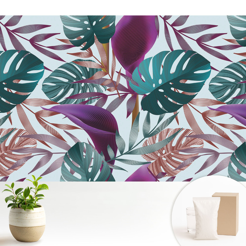 Haos de frunze tropicale colorate