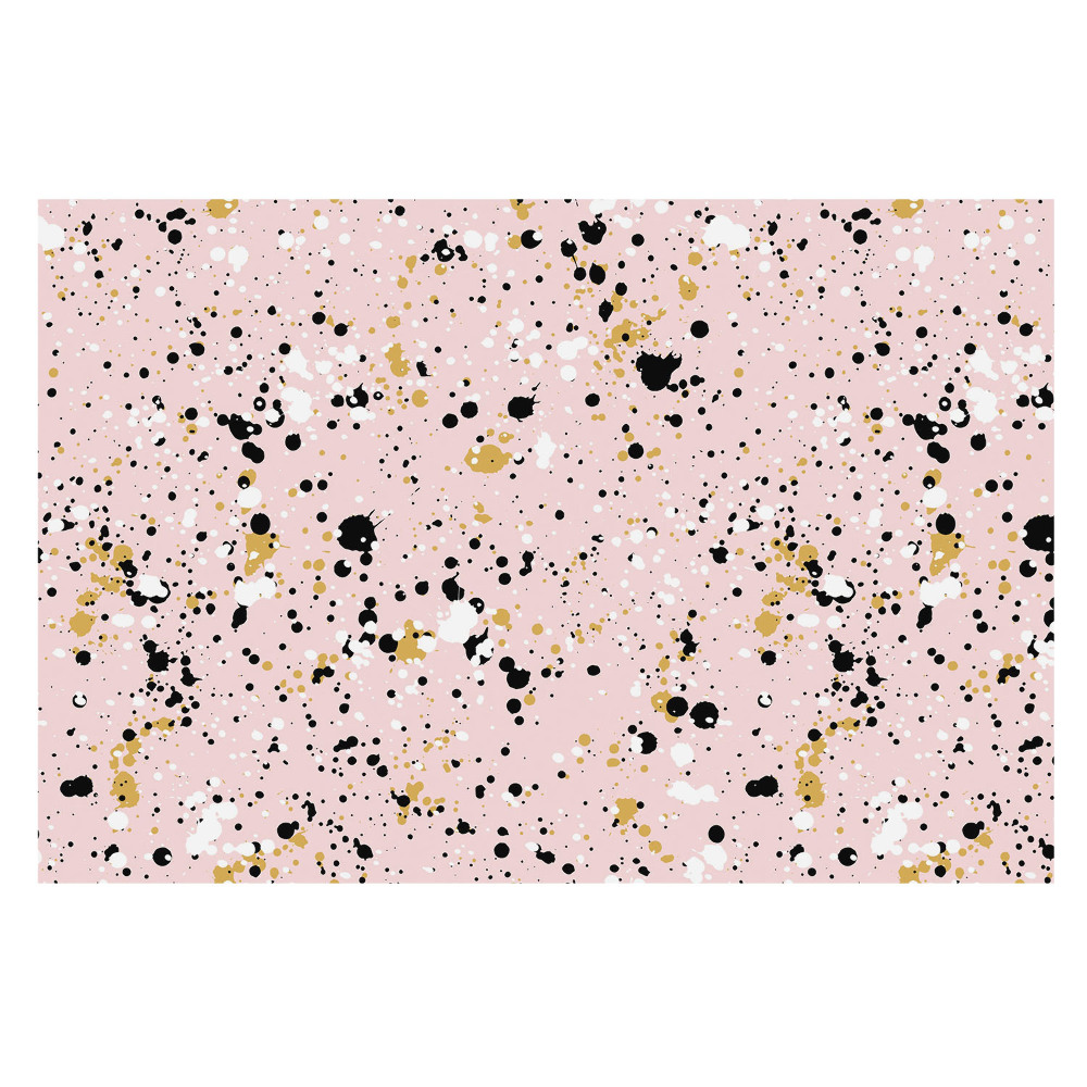 Pete abstracte pe un fundal roz, print artistic pentru decor