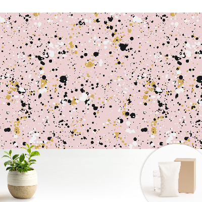 Pete abstracte pe un fundal roz, print artistic pentru decor
