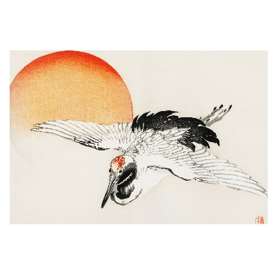 Un motiv subtil cu o pasăre în zbor