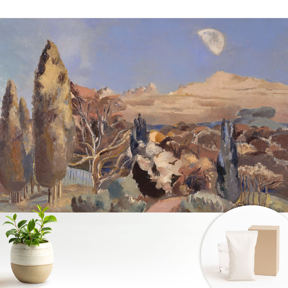 Un peisaj pitoresc cu copaci și munți