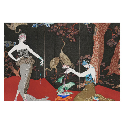 Figuri Art Deco și elemente inspirate din natură