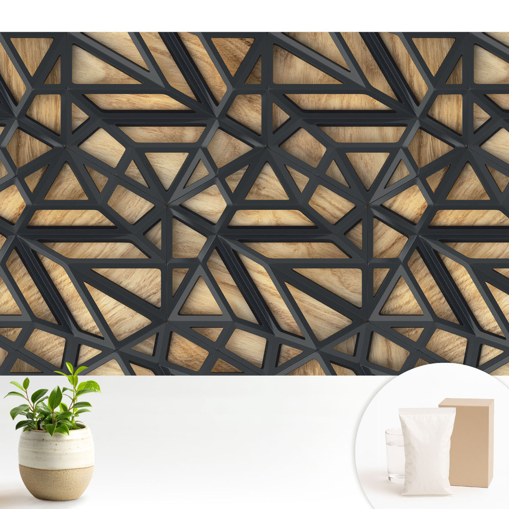 Triunghiuri geometrice armonie lemn