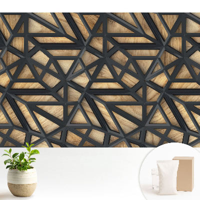 Triunghiuri geometrice în tonuri de lemn