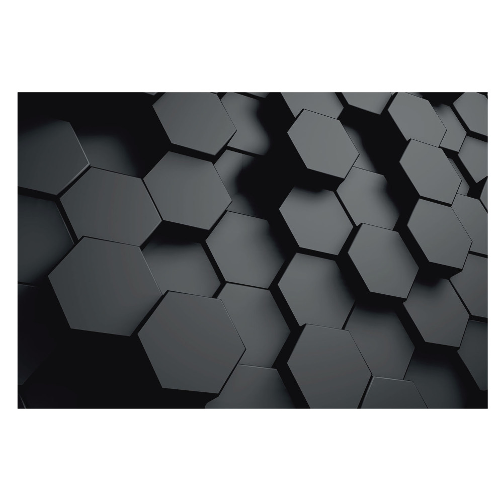 Hexagone 3D întunecate, cu design modern și elegant